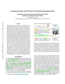 An Empirical Study of GPT-3 for Few-Shot Knowledge-Based VQA