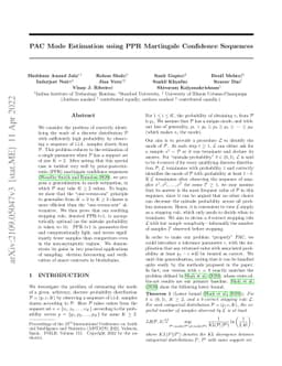PAC Mode Estimation using PPR Martingale Confidence Sequences