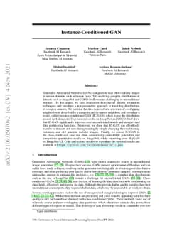 Instance-Conditioned GAN
