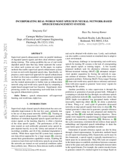 Incorporating Real-world Noisy Speech in Neural-network-based Speech
  Enhancement Systems