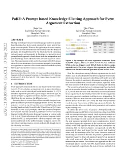 PoKE: A Prompt-based Knowledge Eliciting Approach for Event Argument
  Extraction