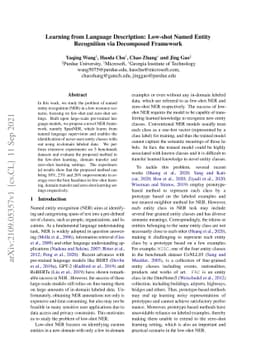 Learning from Language Description: Low-shot Named Entity Recognition
  via Decomposed Framework
