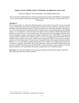 Adaptive network reliability analysis: Methodology and applications to
  power grid