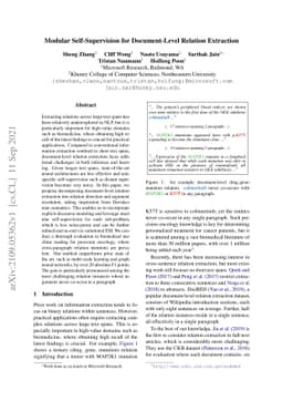 Modular Self-Supervision for Document-Level Relation Extraction