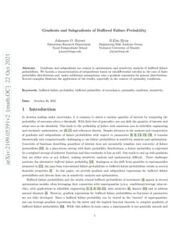 Gradients and Subgradients of Buffered Failure Probability
