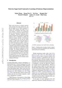 Pairwise Supervised Contrastive Learning of Sentence Representations