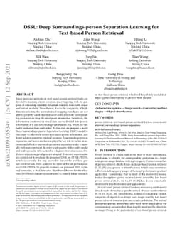 DSSL: Deep Surroundings-person Separation Learning for Text-based Person
  Retrieval