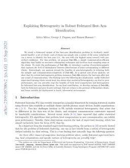 Exploiting Heterogeneity in Robust Federated Best-Arm Identification