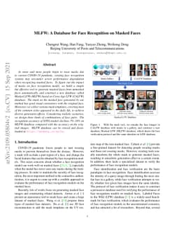 MLFW: A Database for Face Recognition on Masked Faces