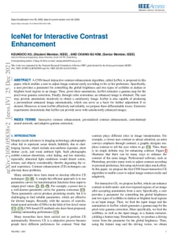IceNet for Interactive Contrast Enhancement