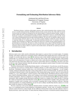 Formalizing and Estimating Distribution Inference Risks