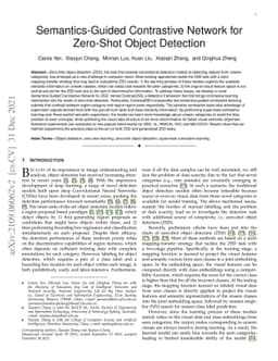 Semantics-Guided Contrastive Network for Zero-Shot Object detection