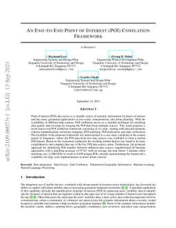 An End-to-end Point of Interest (POI) Conflation Framework