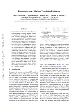 Uncertainty-Aware Machine Translation Evaluation
