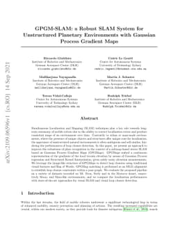 GPGM-SLAM: a Robust SLAM System for Unstructured Planetary Environments
  with Gaussian Process Gradient Maps