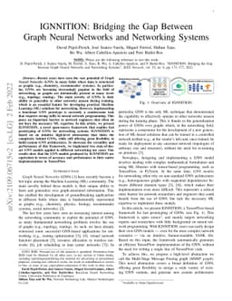 IGNNITION: Bridging the Gap Between Graph Neural Networks and Networking
  Systems