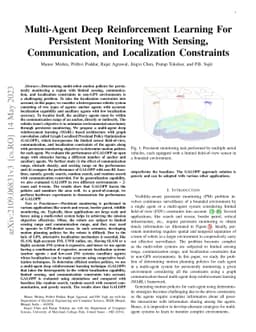 Multi-Agent Deep Reinforcement Learning For Persistent Monitoring With
  Sensing, Communication, and Localization Constraints