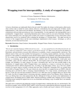 Wrapping trust for interoperability. A study of wrapped tokens