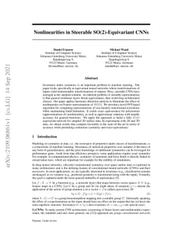 Nonlinearities in Steerable SO(2)-Equivariant CNNs