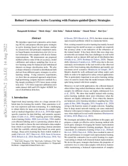 Robust Contrastive Active Learning with Feature-guided Query Strategies