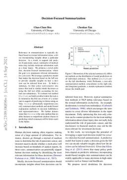 Decision-Focused Summarization