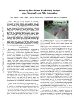 Enhancing Data-Driven Reachability Analysis using Temporal Logic Side
  Information