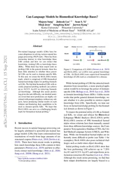 Can Language Models be Biomedical Knowledge Bases?