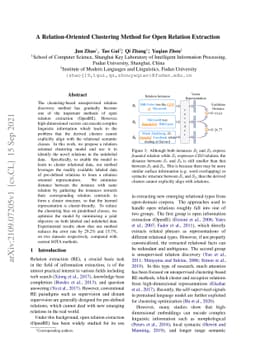 A Relation-Oriented Clustering Method for Open Relation Extraction