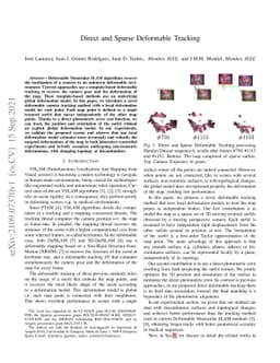 Direct and Sparse Deformable Tracking