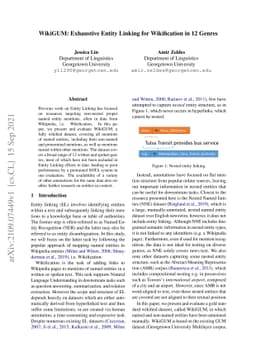 WikiGUM: Exhaustive Entity Linking for Wikification in 12 Genres