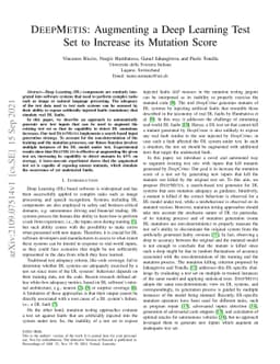 DeepMetis: Augmenting a Deep Learning Test Set to Increase its Mutation
  Score