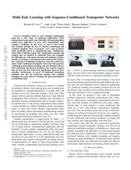 Multi-Task Learning with Sequence-Conditioned Transporter Networks