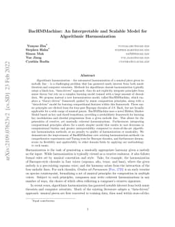 BacHMMachine: An Interpretable and Scalable Model for Algorithmic
  Harmonization for Four-part Baroque Chorales