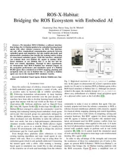 ROS-X-Habitat: Bridging the ROS Ecosystem with Embodied AI