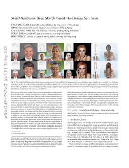SketchHairSalon: Deep Sketch-based Hair Image Synthesis