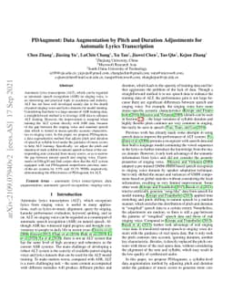 PDAugment: Data Augmentation by Pitch and Duration Adjustments for
  Automatic Lyrics Transcription