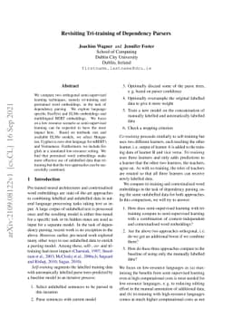 Revisiting Tri-training of Dependency Parsers