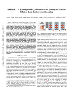 RAPID-RL: A Reconfigurable Architecture with Preemptive-Exits for
  Efficient Deep-Reinforcement Learning