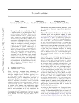Strategic Ranking