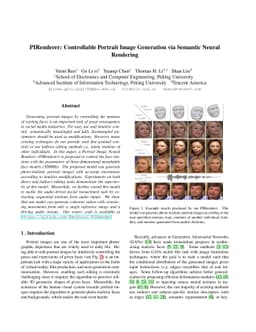 PIRenderer: Controllable Portrait Image Generation via Semantic Neural
  Rendering
