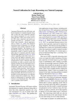 Neural Unification for Logic Reasoning over Natural Language