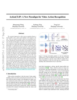 ActionCLIP: A New Paradigm for Video Action Recognition
