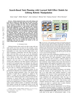 Search-Based Task Planning with Learned Skill Effect Models for Lifelong
  Robotic Manipulation