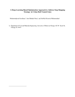A Deep-Learning Based Optimization Approach to Address Stop-Skipping
  Strategy in Urban Rail Transit Lines