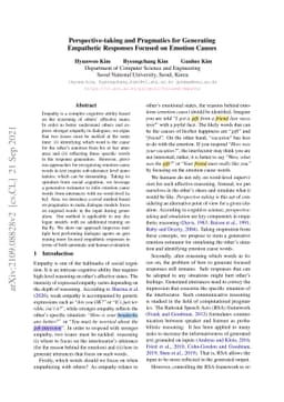 Perspective-taking and Pragmatics for Generating Empathetic Responses
  Focused on Emotion Causes