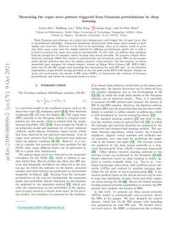 Measuring the rogue wave pattern triggered from Gaussian perturbations
  by deep learning
