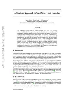 A Studious Approach to Semi-Supervised Learning