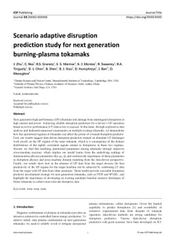 Scenario adaptive disruption prediction study for next generation
  burning-plasma tokamaks