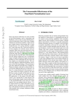 The Unreasonable Effectiveness of the Final Batch Normalization Layer
