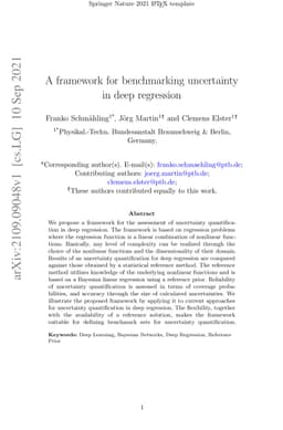 A framework for benchmarking uncertainty in deep regression